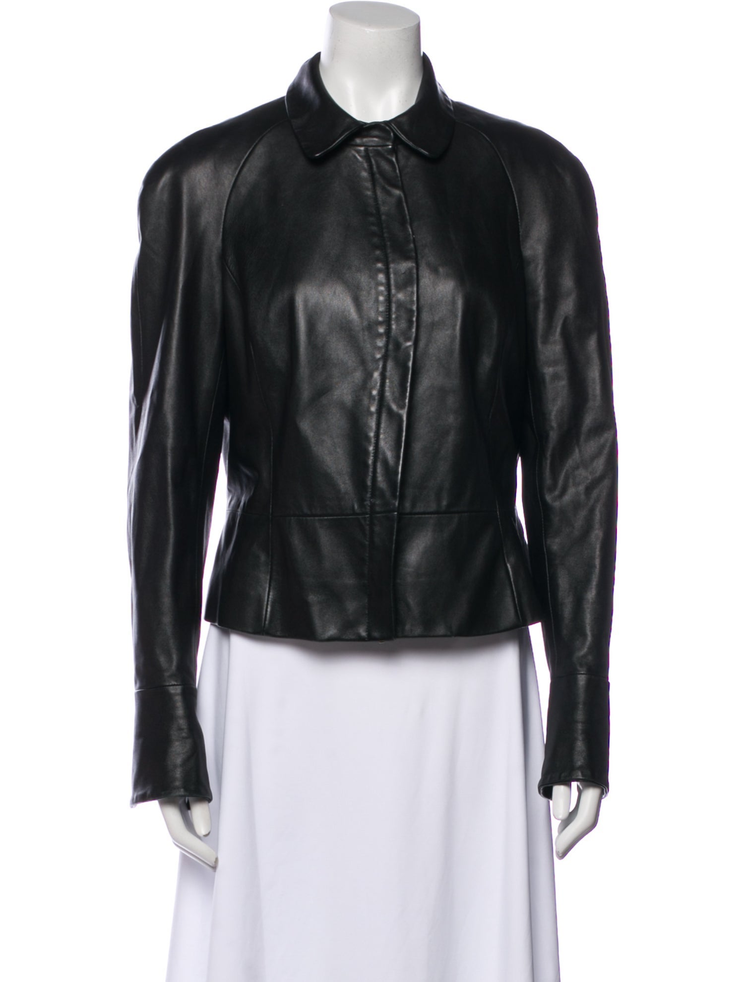 Salvatore Ferragamo Leather Biker Jacket