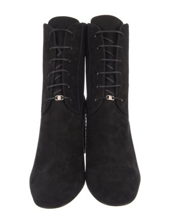 Salvatore Ferragamo Suede Lace-Up Boots
