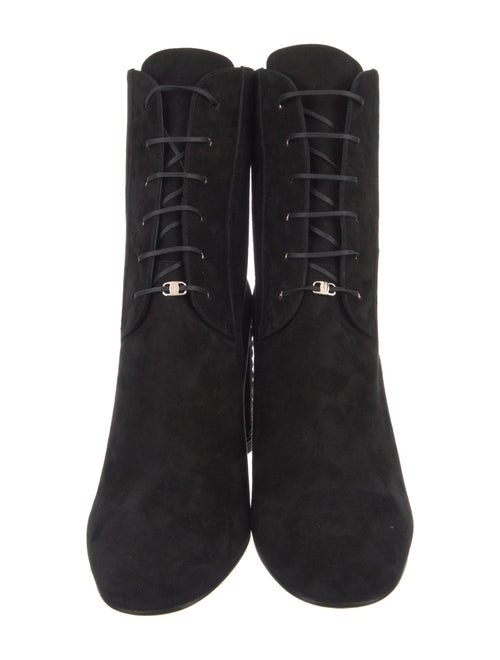 Salvatore Ferragamo Suede Lace-Up Boots