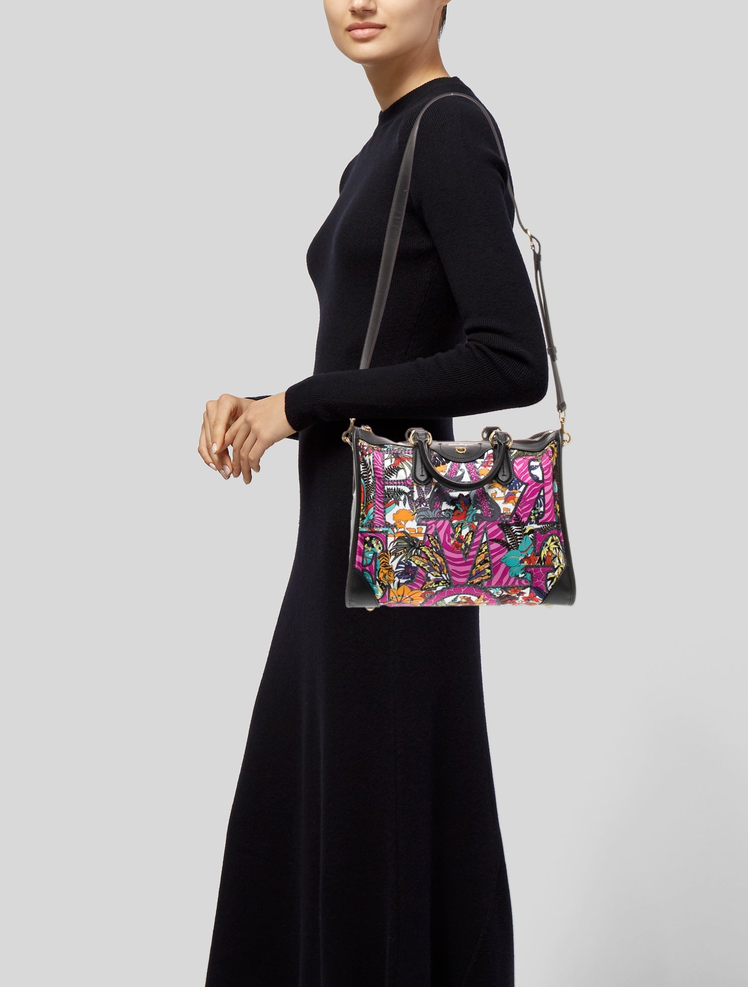 Salvatore Ferragamo Nylon Top Handle Bag