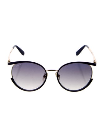 Salvatore Ferragamo Round Gradient Sunglasses