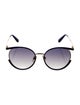 Salvatore Ferragamo Round Gradient Sunglasses