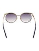 Salvatore Ferragamo Round Gradient Sunglasses