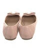 Salvatore Ferragamo Leather Bow Accents Flats
