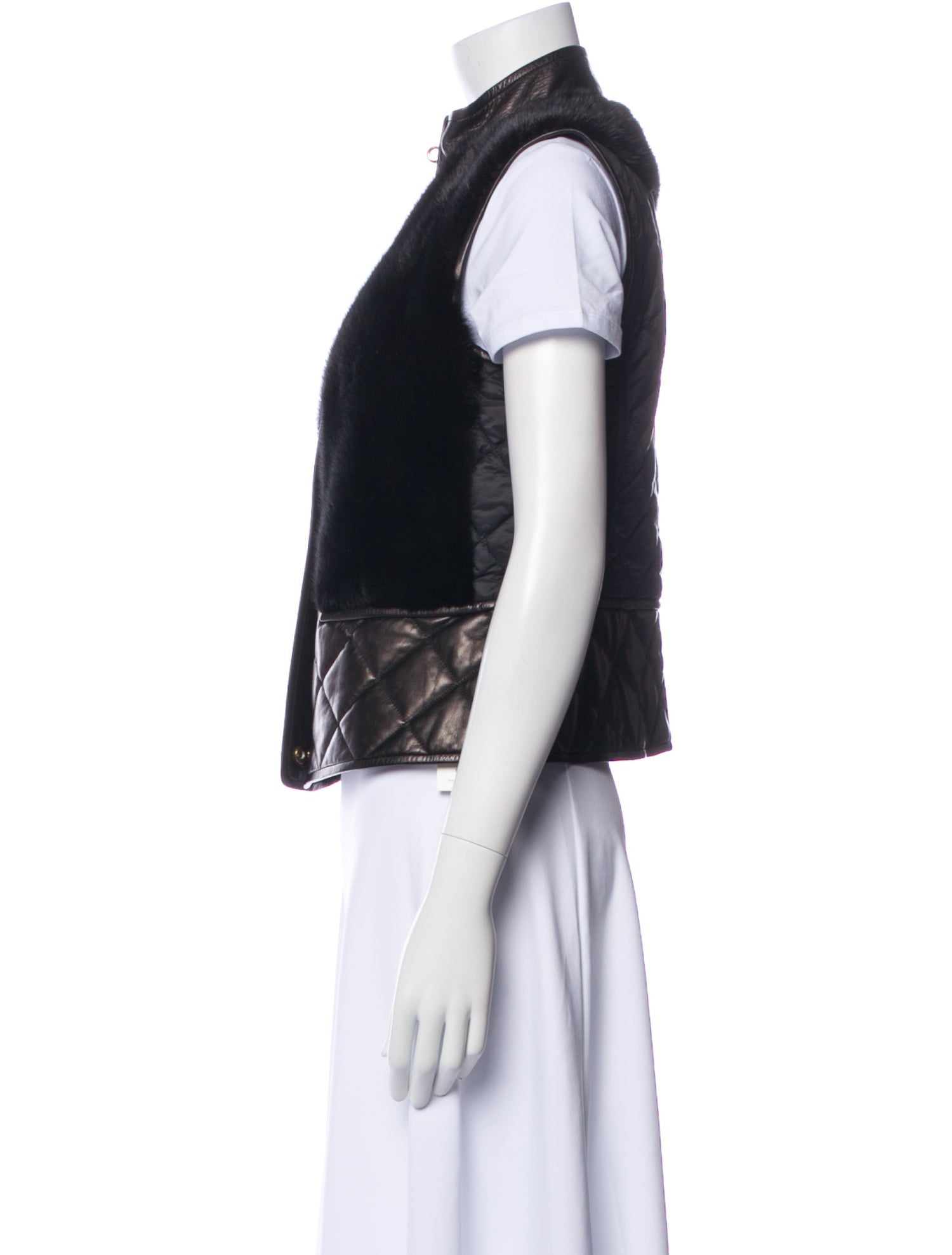 Salvatore Ferragamo Lamb Leather Fur Jacket