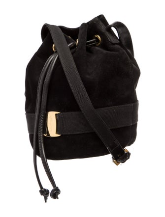Salvatore Ferragamo Suede Bucket Bag