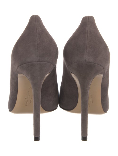 Salvatore Ferragamo Suede Bow Accents Pumps