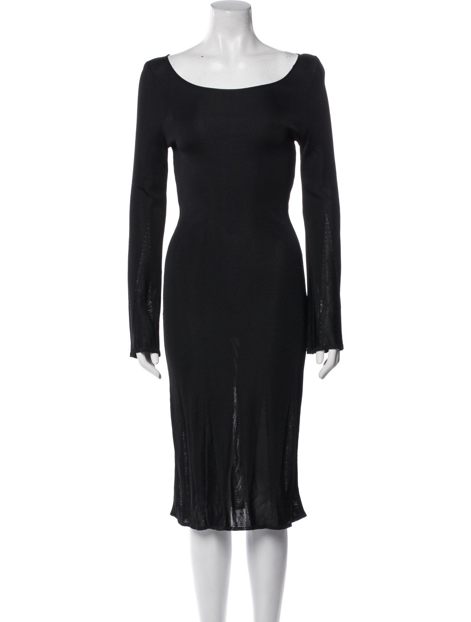 Salvatore Ferragamo Bateau Neckline Midi Length Dress w/ Tags