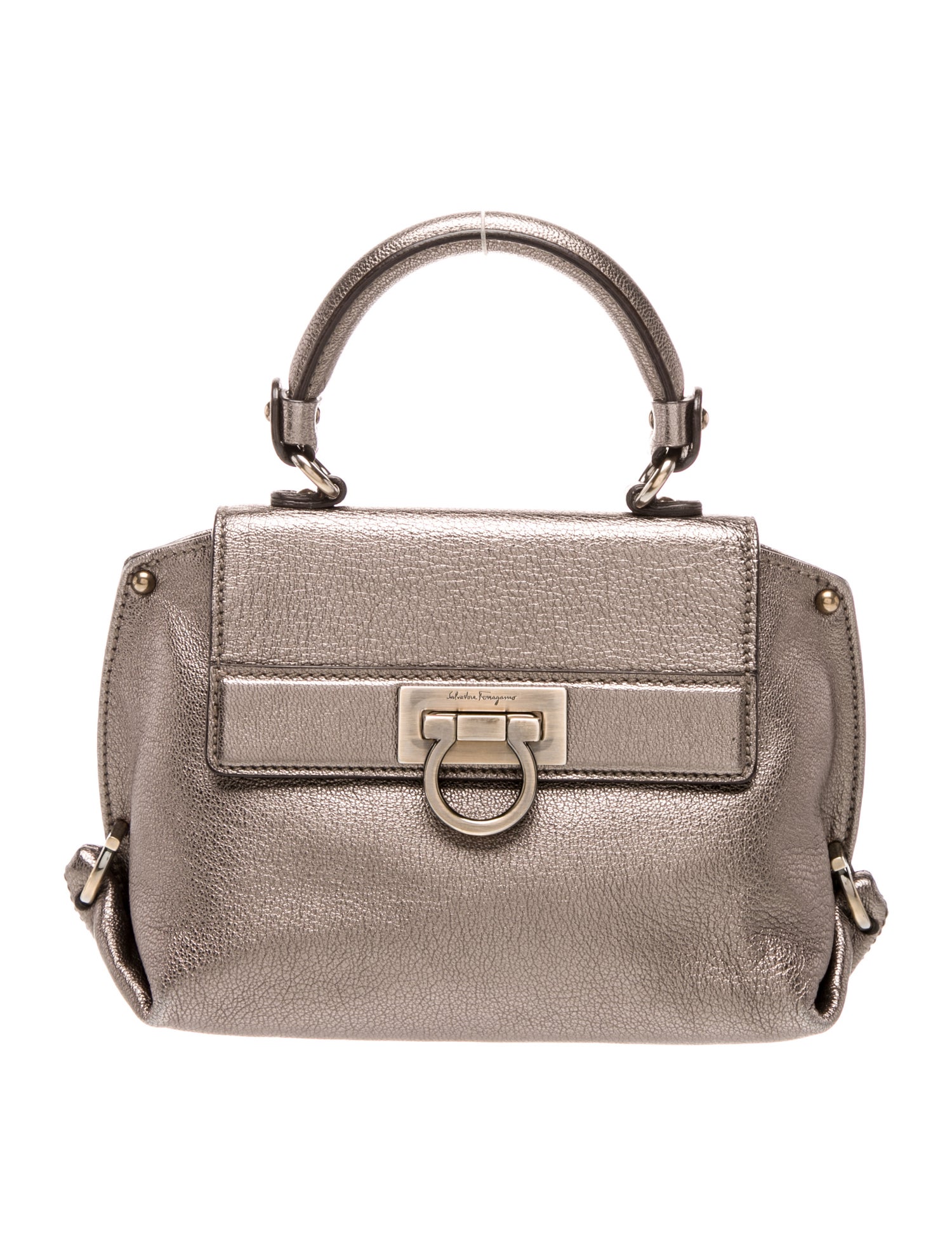 Salvatore Ferragamo Leather Top Handle Bag