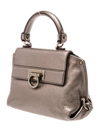 Salvatore Ferragamo Leather Top Handle Bag