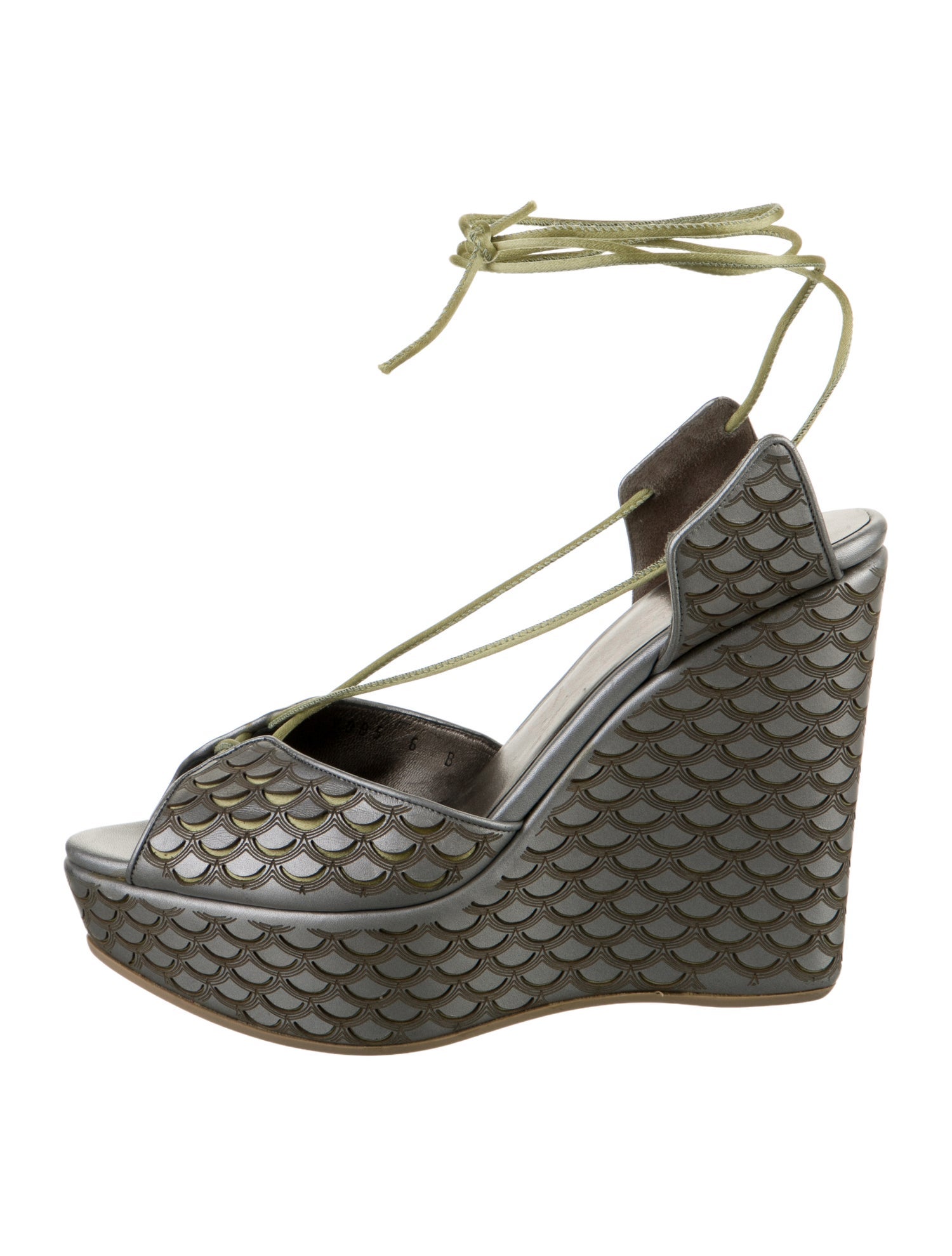 Salvatore Ferragamo Leather Patterned Espadrilles