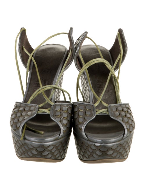 Salvatore Ferragamo Leather Patterned Espadrilles