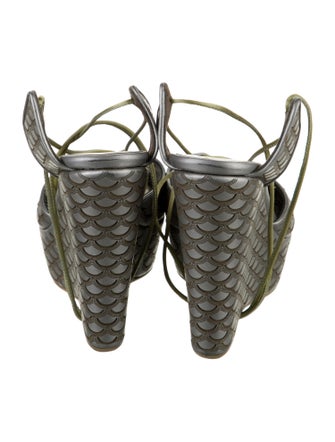 Salvatore Ferragamo Leather Patterned Espadrilles