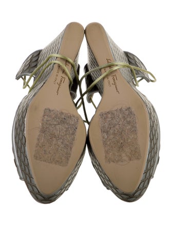 Salvatore Ferragamo Leather Patterned Espadrilles