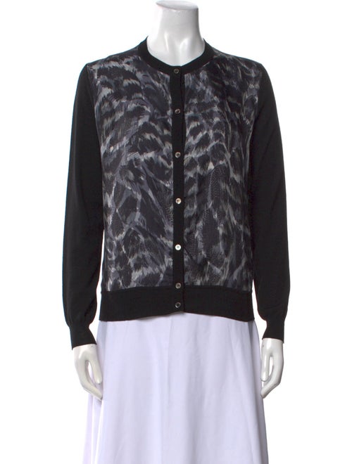 Salvatore Ferragamo Wool Animal Print Sweater