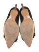 Salvatore Ferragamo Suede Bow Accents Pumps