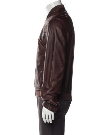 Salvatore Ferragamo Leather Moto Jacket