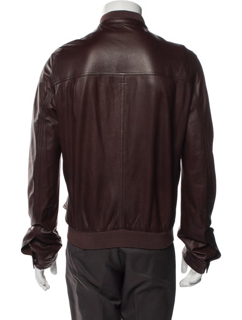 Salvatore Ferragamo Leather Moto Jacket