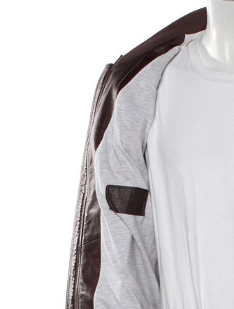 Salvatore Ferragamo Leather Moto Jacket