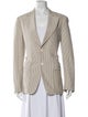 Salvatore Ferragamo Silk Striped Blazer