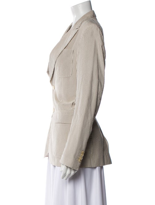 Salvatore Ferragamo Silk Striped Blazer