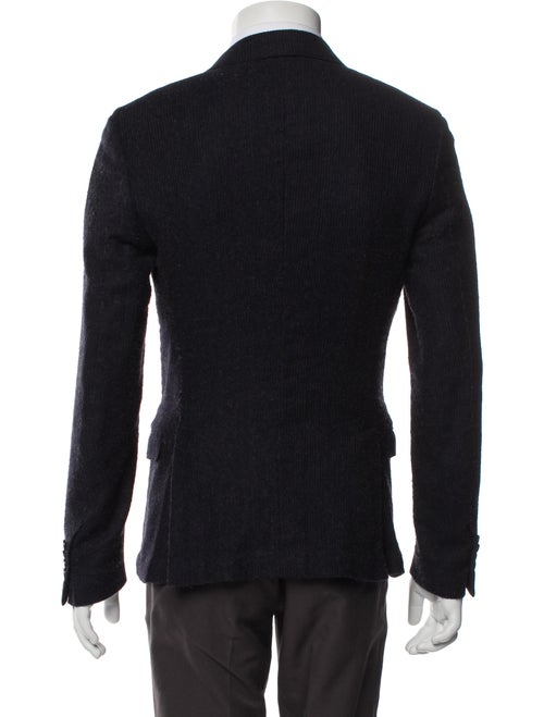 Salvatore Ferragamo Wool Printed Peacoat