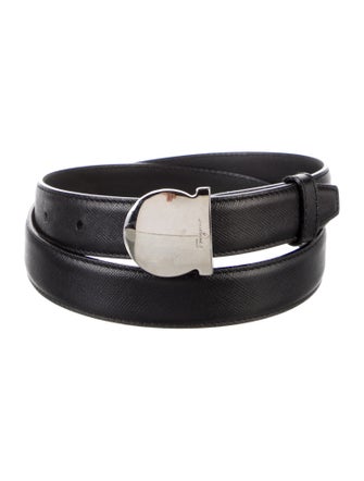 Salvatore Ferragamo Skinny Leather Belt