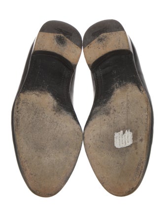 Salvatore Ferragamo Leather Lasercut Accents Dress Loafers