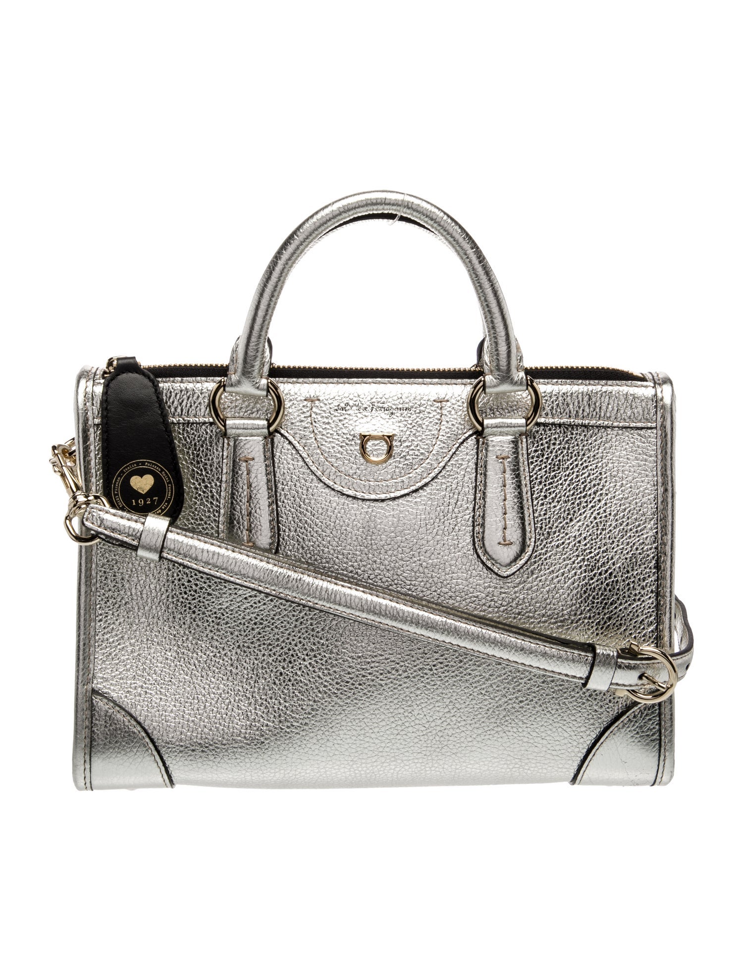 Salvatore Ferragamo Leather Top Handle Bag