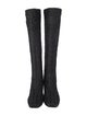 Salvatore Ferragamo Gancini Logo Ponyhair Riding Boots