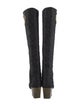 Salvatore Ferragamo Gancini Logo Ponyhair Riding Boots