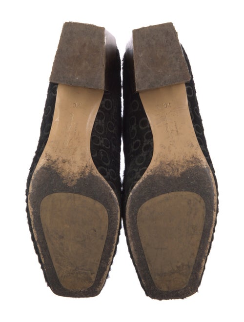 Salvatore Ferragamo Gancini Logo Ponyhair Riding Boots