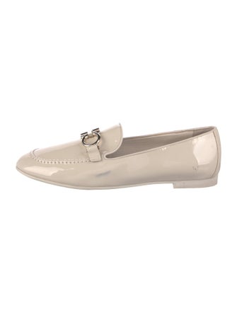 Salvatore Ferragamo Horsebit Accent Patent Leather Loafers