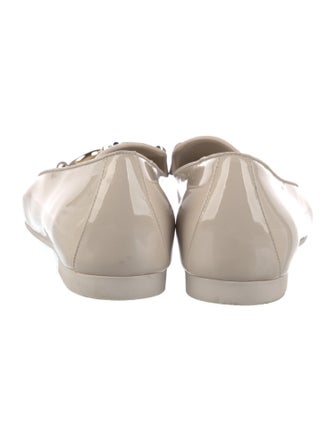 Salvatore Ferragamo Horsebit Accent Patent Leather Loafers