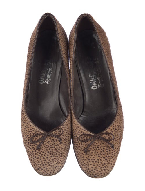 Salvatore Ferragamo Ponyhair Printed Pumps