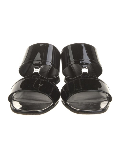 Salvatore Ferragamo Patent Leather Slides