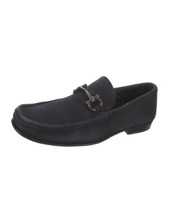 Salvatore Ferragamo Suede Dress Loafers