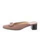Salvatore Ferragamo Vara Bow Accent Suede Mules