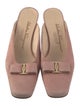 Salvatore Ferragamo Vara Bow Accent Suede Mules