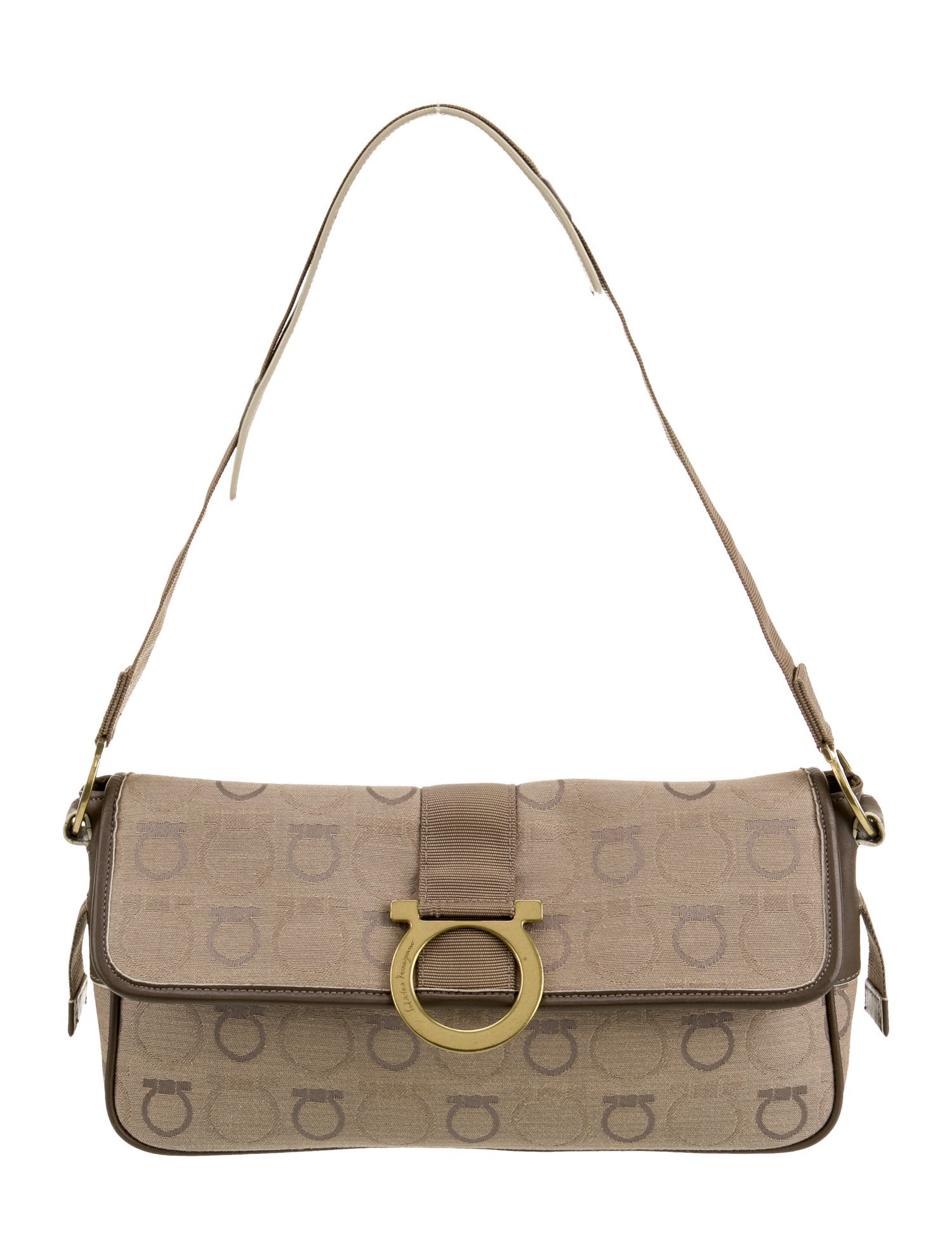 Salvatore Ferragamo Canvas Shoulder Bag