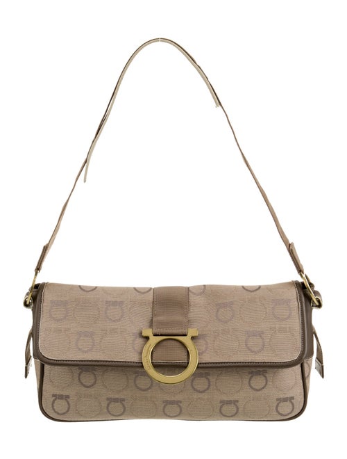 Salvatore Ferragamo Canvas Shoulder Bag