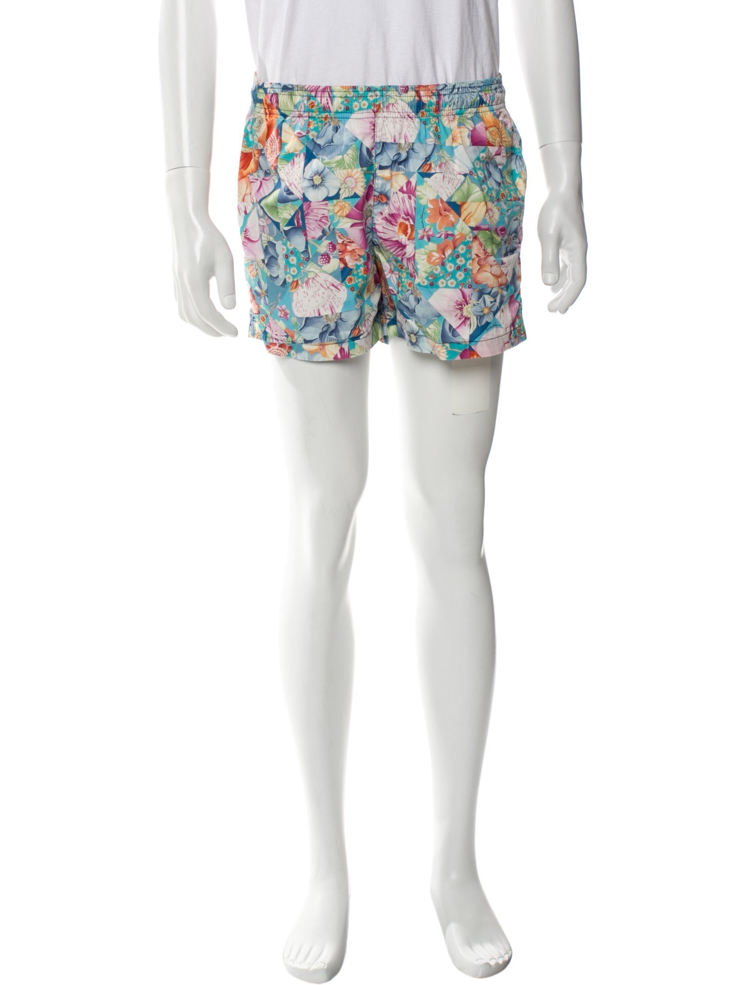 Salvatore Ferragamo Floral Print Swim Trunks