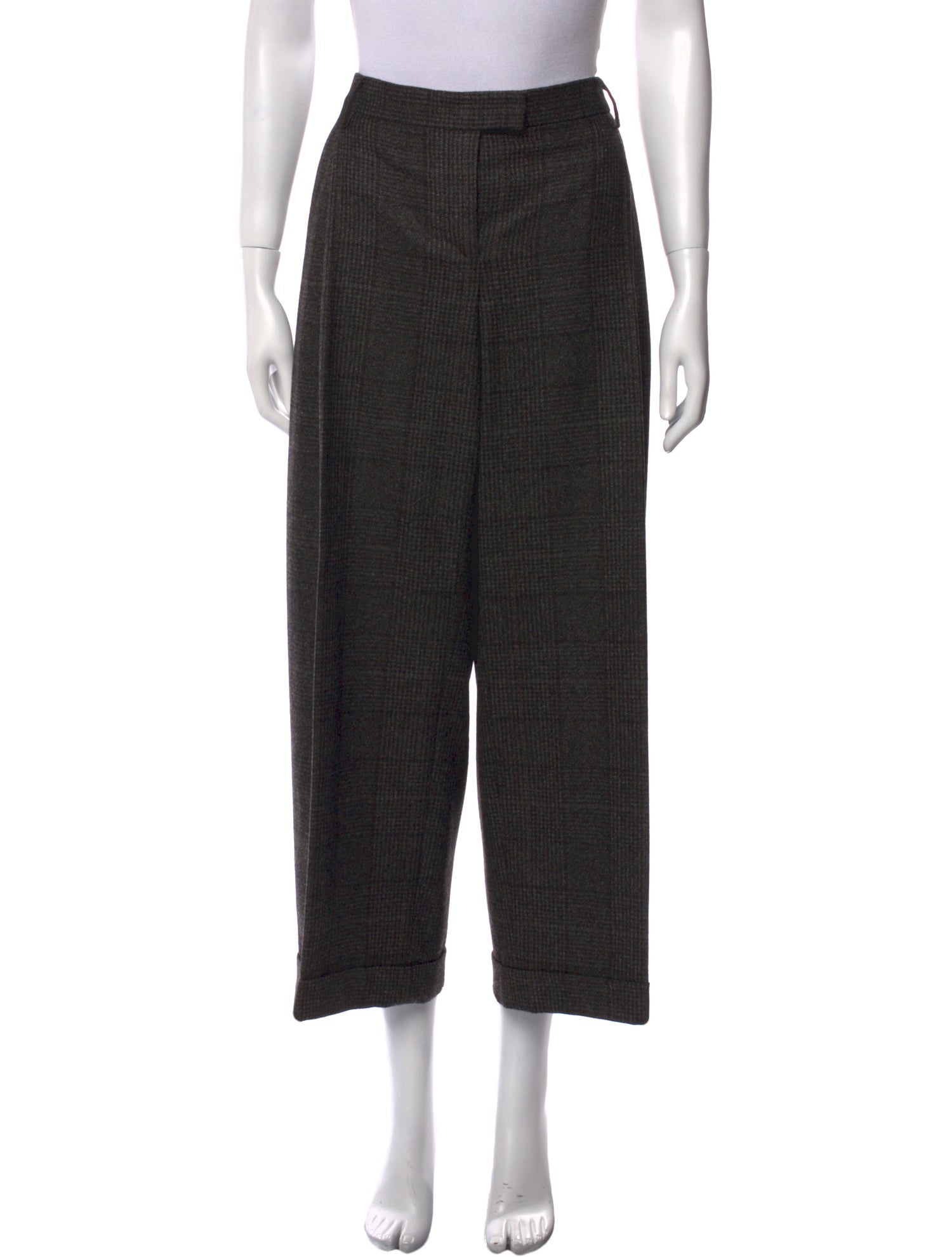 Salvatore Ferragamo Wool Wide Leg Pants
