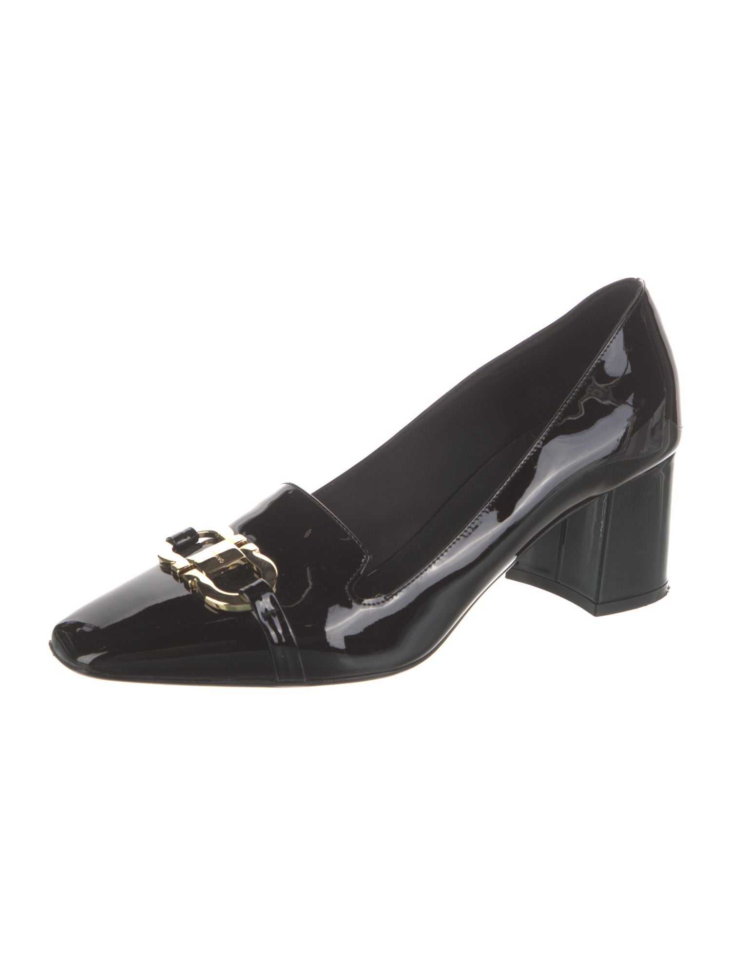 Salvatore Ferragamo Vara Bow Accent Patent Leather Pumps