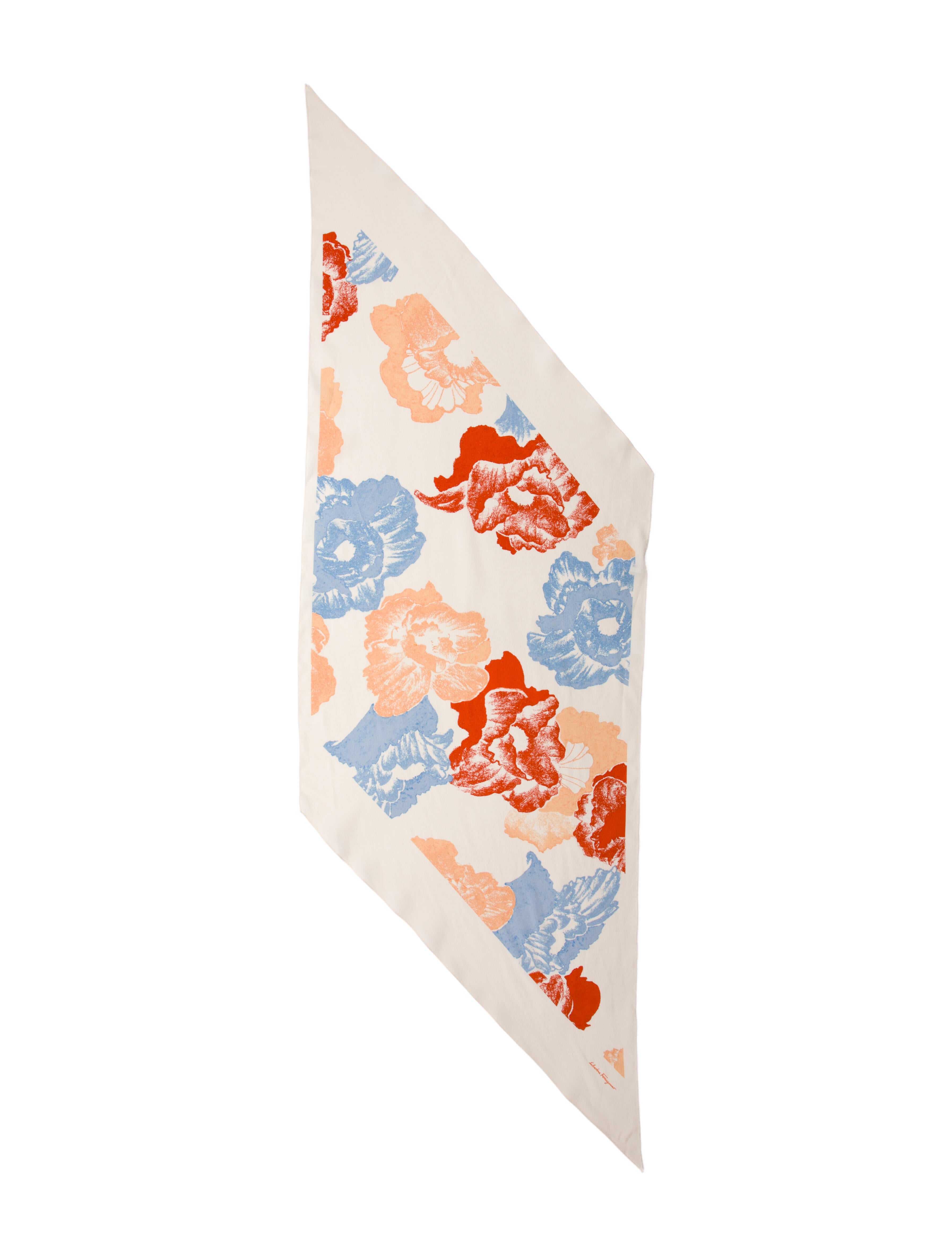 Salvatore Ferragamo Silk Printed Scarf w/ Tags