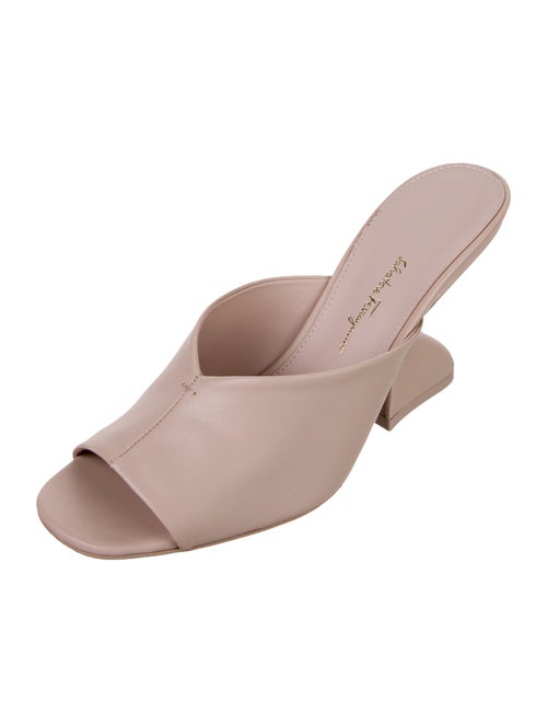 Salvatore Ferragamo Leather Slides