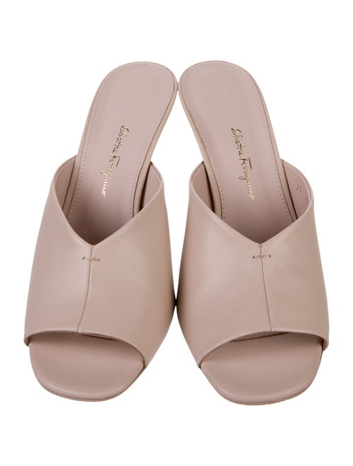 Salvatore Ferragamo Leather Slides