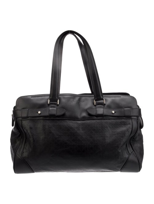 Salvatore Ferragamo Leather Weekender Bag