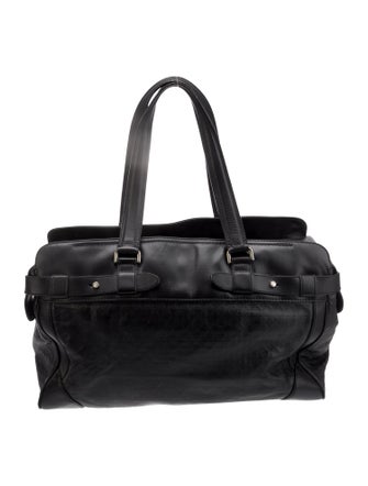 Salvatore Ferragamo Leather Weekender Bag