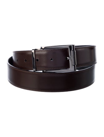 Salvatore Ferragamo Gancio Logo Leather Belt